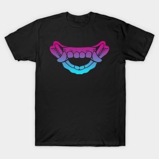 Bali Demon Witch Mask Teeth Vaporwave T-Shirt